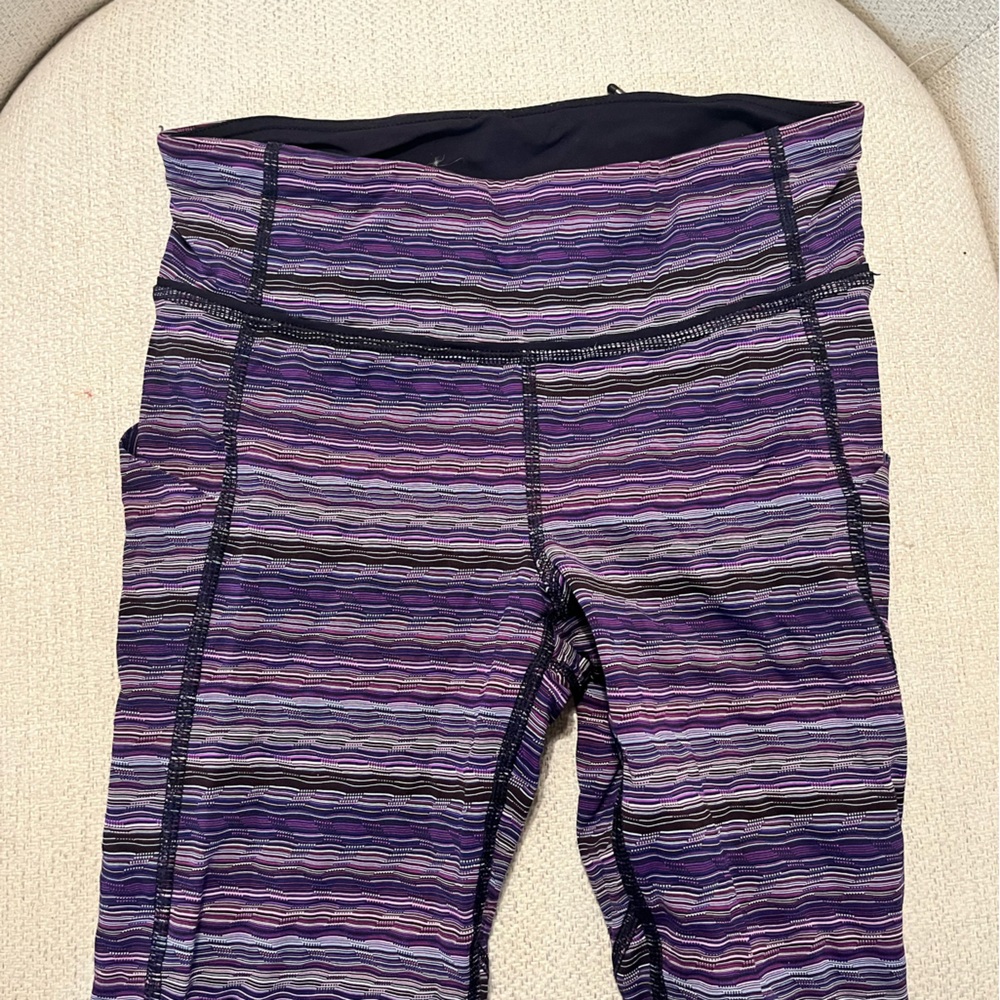 Purple Cropped Lululemon Leggings